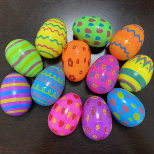 Huevos de Pascuas rellenos de plástico, huevos de pascua de tamaño pequeño, bricolaje, juguete creativo, regalo de pascua, decoraciones de fiesta, 6x4,2 CM - Product Image 3