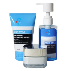 OEM private label skin care moisturizing deeply skin cleaning face wash facial care set spa men's skin care set for men