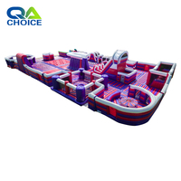 Jeux gonflables de parc d'attractions de terrain de jeu de parc de rebond d'obstacle gonflable commercial pour le terrain de jeu extérieur