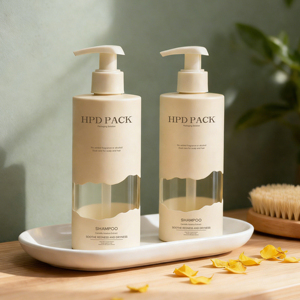 Premium Design PET Cylinder <strong>Shampoo</strong> <strong>Bottle</strong> 300ml 500ml <strong>Refillable</strong> Hair Care Packaging Press Pump Sealing Factory Skin Care Serum - Product Image 2