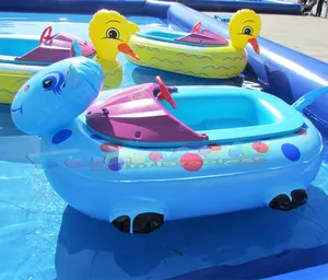 Baterias infláveis de motor elétrico para crianças, tema de animais muts personalizado, barcos com bateria de motor de água elétrico