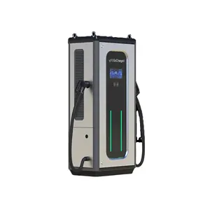 OEM firm in structure DC charger dual socket 10in LCD display 160kw DC E V charger GBT for general commercial fast charging use