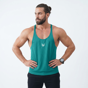 Camisetas sin mangas de punto transpirables personalizadas para hombre al por mayor, poliéster/algodón, impresión digital, hechas en Pakistán - Product Image 3