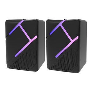 En gros, paire d'enceintes mini USB 2.0 pour <span class=keywords><strong>ordinateur</strong></span>, 5W*2, avec lumière RGB, étanches IPX4, prennent en charge les cartes mémoire pour PC Gaming - Product Image 6