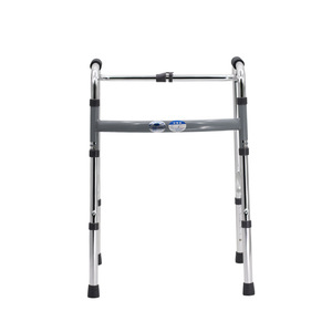 Adjustable Aluminum <b>Walker</b> For <b>Elderly</b> Postoperative Rehabilitation Aid With Four Legs And Height Adjustment Feature - Product Image 1