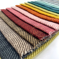 Tissu en lin en gros pour canapés, tissus d'ameublement, tissu d'ameublement en lin à carreaux pour canapé, tissu mélangé lin, vente directe en ligne