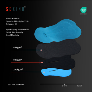 Pantaloncini da Ciclismo Premium da Uomo con Imbottitura in Gel 3D, Traspiranti e ad Asciugatura Rapida, per Bici da Strada e <span class=keywords><strong>MTB</strong></span> - Product Image 4