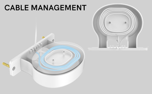 Support mural pour routeur WiFi ABS + support PC pour <span class=keywords><strong>Google</strong></span> <span class=keywords><strong>Nest</strong></span> WiFi [gestion des câbles intégrée] - Product Image 5