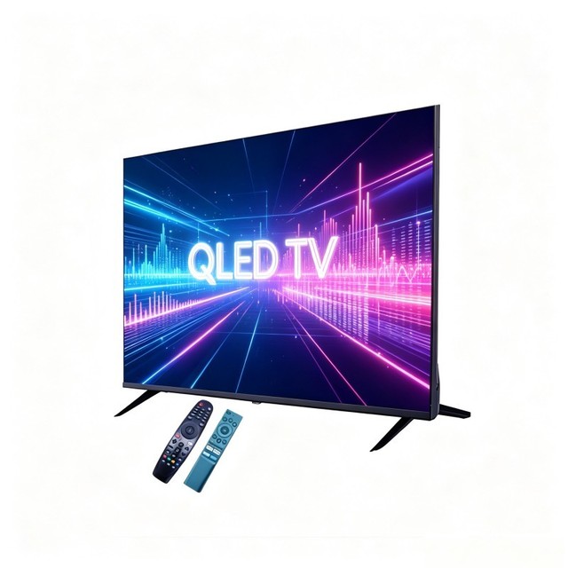 Global Export 32 65Inch QLED 4K 120Hz Smart TV with 178 Wide Viewing Angle
