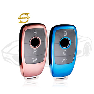 Innofit MEB1 luxe Couvre-clés de voiture en Tpu Bouton transparent pour <span class=keywords><strong>Mercedes</strong></span>-Benz <span class=keywords><strong>Classe</strong></span> B C E S GLS GLC260L 300L Universel - Product Image 1