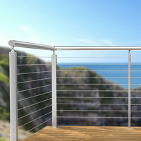 Kits de balustrade en câble d'acier inoxydable à tension réglable, montage facile DIY, clôture de sécurité pour terrasse et escalier