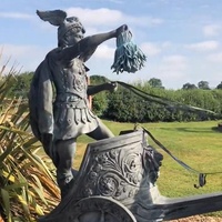 Statue d'david en bronze, décoration artistique de jardin en plein air