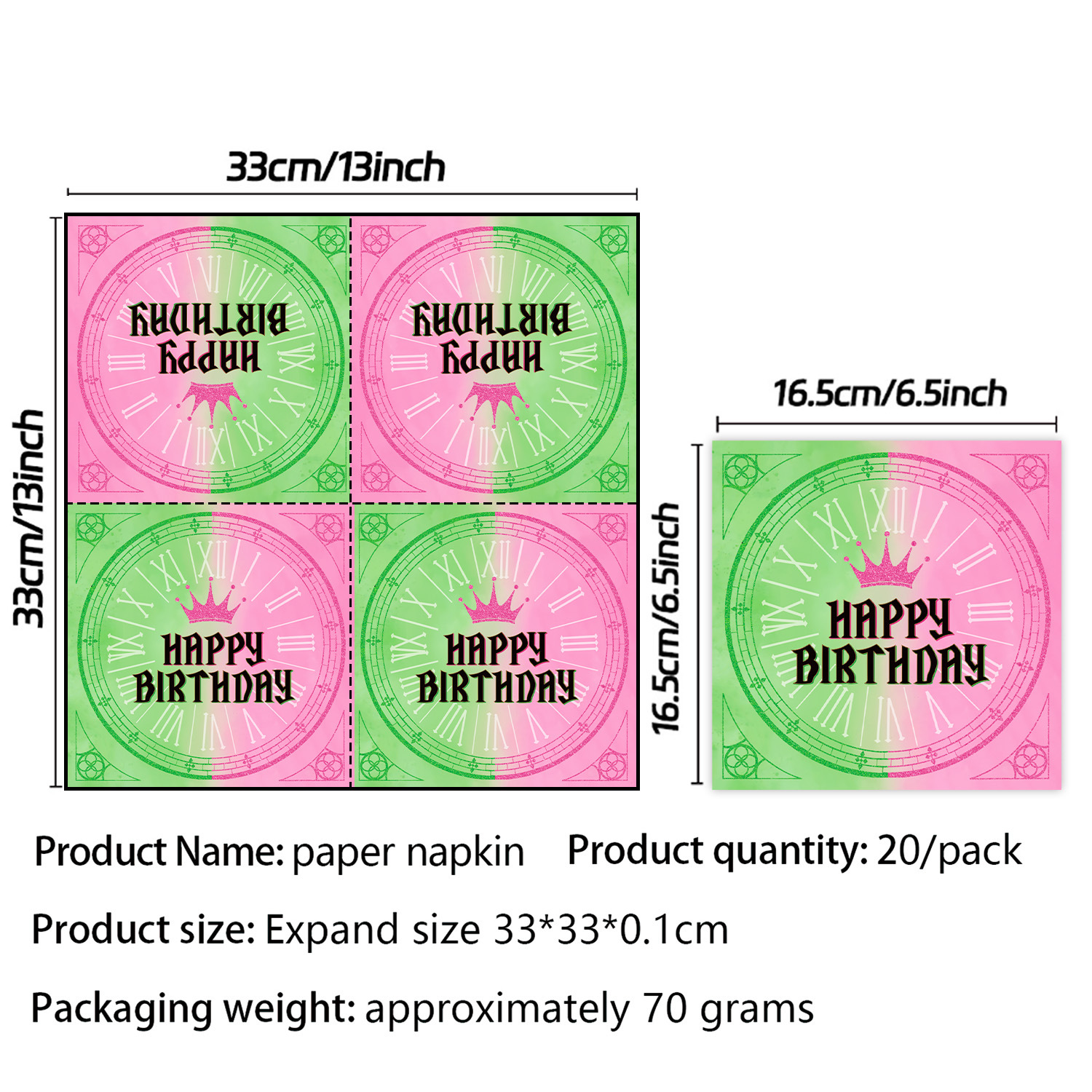 Servilletas de papel 20 unidades