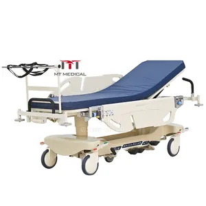 MT MEDICAL Multi-functional Emergency Ambulance Luxurious Rise And Fall Stretcher Cart Transfer Bed Factory Price