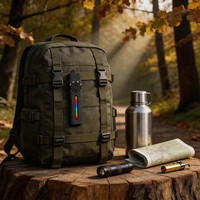 Lampe torche tactique EDC rechargeable 2000 lumens Type-C IP55 étanche 4-en-1 UV RGB Laser vert magnétique pour le camping