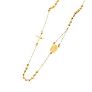 3mm Rosenkranz-Perlenkette mit Jungfrau-Maria-Kreuzanhänger, Edelstahl-Gebetsperlenkette, Premium Hochwertige Modeschmuck Unisex - Product Image 5