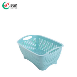 Plastic <b>Rectangular</b> <b>Basket</b> Injection Molded PP Storage Organizer <b>Basket</b> for Kitchen Bathroom Home Storage - Product Image 2