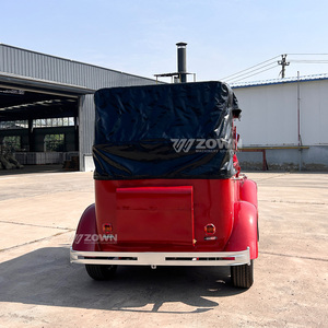 Carro de Turismo Plegable para Todo Clima con Techo y Parrilla Delantera Cromada, Estilo Antiguo, para Jardín Botánico y Operaciones de Pasajeros en Puntos de Interés Turístico - Product Image 4