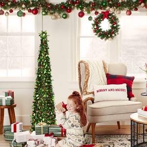 60-180cm Easy Assembly Pencil Christmas Tree with Simple Structure for Quick Setup and Home Holiday Decoration - Product Image 4