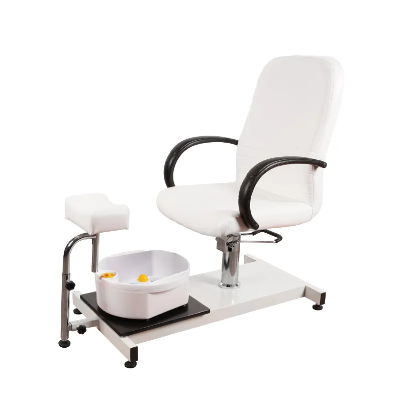 Moderne Professionele Voetbad Spa Nail Salon Verstelbare Witte Manicure Pedicure Stoel Voetwassing Stoel