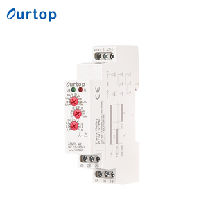 Relais horaire modulaire multifonction 12-240V Minuterie réglable Démarrage Delta Din Pluie 16A 0.1S-10M pour le démarrage des moteurs - Product Image 2