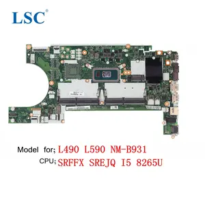 Wholesale L490 L590 Laptop Motherboard For ThinkPad NM-B931 FRU 02DM284 CPU I5 8265U Motherboards Tested 100% Work