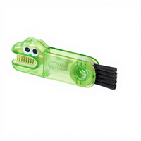 Brosse de nettoyage multifonctionnelle 3-en-1 en forme de carte plastique pour bouteilles d'eau, thermos, tasses, outils de nettoyage de cuisine et de maison