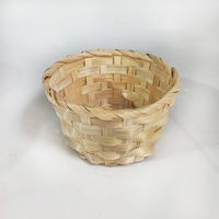 Artisanat chinois bambou tissé décoratif maison quotidien bureau cuisine stockage nourriture snacks panier en bambou