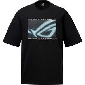 T-shirt unisexe à manches courtes et col rond Rog Cosmic Wave avec finition réfléchissante, design premium, pour activités promotionnelles - Product Image 2