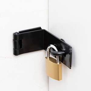 Hillmaster Cửa Khóa Hasp chốt 90 độ Heavy Duty 1/8 "dày hơn sắt cổng Hasp chốt an toàn ổ khóa Clasp khóa - Product Image 6