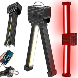 Lampe de gym magnétique rechargeable USB à 7 niveaux de luminosité, lampe de travail COB <span class=keywords><strong>portable</strong></span> pour la photographie, avec pliage à 180 degrés - Product Image 1