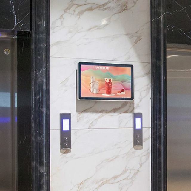 Elevator Digital Sigange and Displays Monitor Elevator Media Advertising Screen Android Publicidad Menu Board Wall Display
