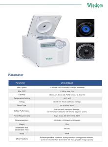 Microcentrífuga <span class=keywords><strong>refrigerada</strong></span> de alta velocidad WISDOM | 15.000 RPM | -20 °C a 40 °C | Rotor Biosafe | Refrigerante R290 en stock - Product Image 6