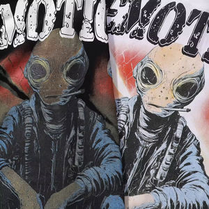 Высококачественные 100% хлопковые футболки уличная одежда Y2K с графическим принтом, мужская одежда со смешанными эмоциями, футболки для мужчин - Product Image 5