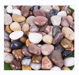 Natural Mix Color High Polish <strong>River</strong> <strong>Stone</strong> Pebbles Garden Decorations - Product Image 4