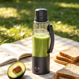 Licuadora Portátil Recargable por USB con Asa Oculta, Vaso Compacto de Viaje para Comida de Bebé y Smoothies para Llevar - Product Image 1