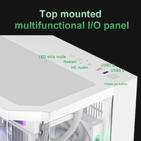 Boîtier Micro ATX en Acier SPCC Personnalisé avec Support Radiateur 360mm et Longueur VGA 400mm pour PC de Jeu