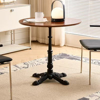 Table de café en bois massif de style nordique pour les salons de thé, les pâtisseries, les restaurants, personnalisable, installation simple, petite table carrée