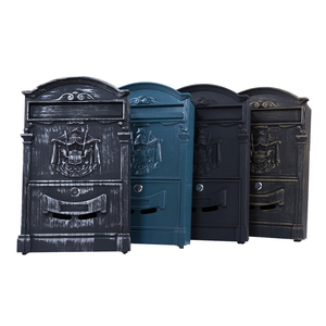 Outdoor Garden modern design cast aluminum mailbox for package Waterproof wall mounted letter post box