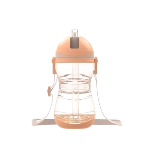 Tasse à bec portable de 450ml avec paille, tasse à boire étanche pour enfants avec corde, bouilloire pour enfants sans BPA pour tasse de bébé avec paille - Product Image 4