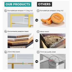 Commercial Adjustable Height Office <b>Workstation</b> Table Modern Ergonomic Design for 5 Users Simple Office <b>Workstation</b> - Product Image 3
