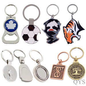 QYS <b>Custom</b> Wholesale Various High Quality Souvenir Hard Enamel Metal Keychain With Your Logo - Product Image 4