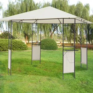 New Design For Outdoor Garden Customization Polyester Waterproof Garden Steel Frame Metal Gazebo