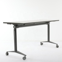 Table de conférence rectangulaire pliable en acier et aluminium conforme aux normes ANSI/BIFMA pour l'école, la maison, le bureau et la salle à manger