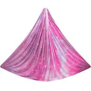 Bilink Premium seda poliéster tela colorido vuelo aire Yoga hamaca conjunto para la venta