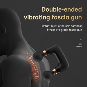 Pistola de Masaje Fascial Manual de Alta Calidad, Percusión de Tejido Profundo, Potente Vibración Muscular, Doble Cabezal - Product Image 3