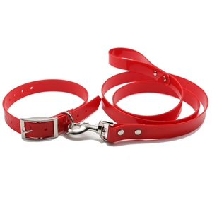 Conjunto de Correa y Collar para Perro Navideño Ecológico Personalizable, Hebilla Metálica Resistente con Luces Reflectantes, Hecho de Nailon y Plástico - Product Image 1
