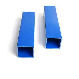 Tube en PVC de profils de tuyaux en plastique carrés décorés colorés