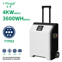 Power Bank Portabel Pengisi Daya EV 3.6kWh Baterai LiFePO4 Stasiun Daya Mobile untuk Penyelamatan Darurat di Pinggir Jalan dengan Aplikasi