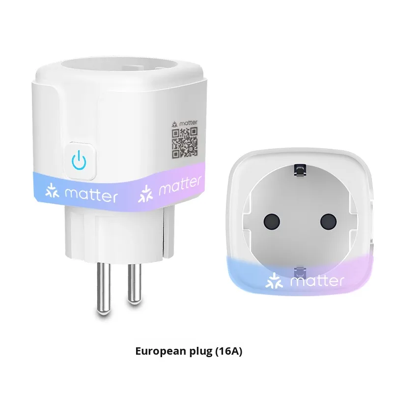 SIXWGH Matter Certified Smart Plug: 16A EU Standard with <strong>Apple</strong> HomeKit & <strong>Alexa</strong> Support for Seamless Smart Home <strong>Integration</strong>